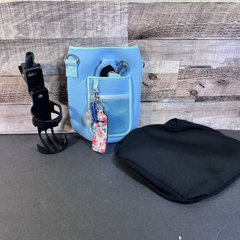 Cycling Essentials Kit New Bike Seat Cover Bottle Holder Carrier Bag Flashlight
